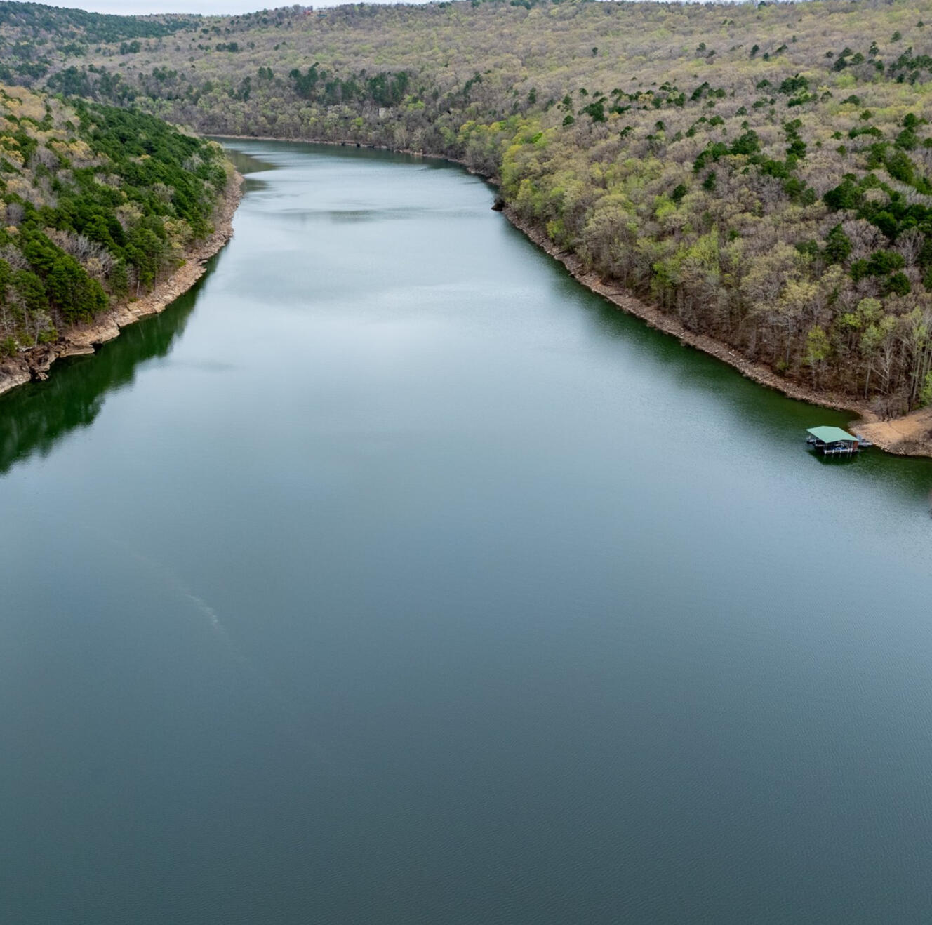 Greers Ferry from Above A breathtaking view of the lake just steps from your stay. Kayak, swim, or simply enjoy the stillness from the shoreline.